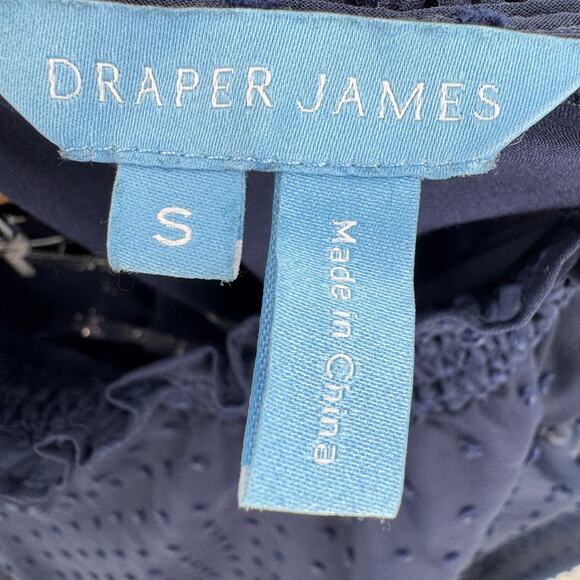 Draper James Lyndsay dress women's small Swiss dot smocked sheer sleeves mini - Picture 8 of 8